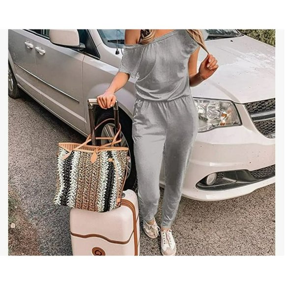 Gray Women's Jumpsuit - Picture 4 of 8